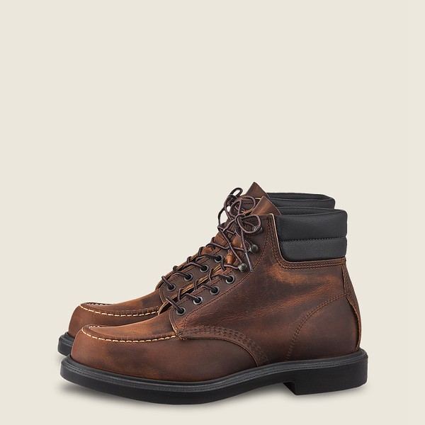 Red Wing Heritage Boots Dark Brown - Mens Classic Supersole - 6-inchr Rough & Tough Leather - 1862-Z